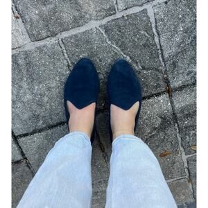 NWT Birdies The Heron Suede Loafer in Navy size 9